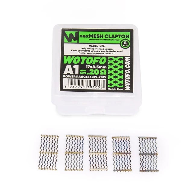 Wotofo – Coil NexMesh Clapton A1 0.20Ω - Imagem 3